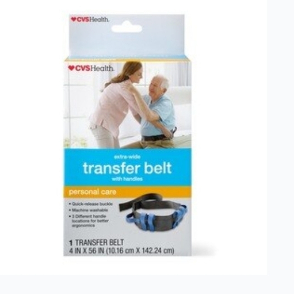 CVS Health Blue Transfer Belt with Handles